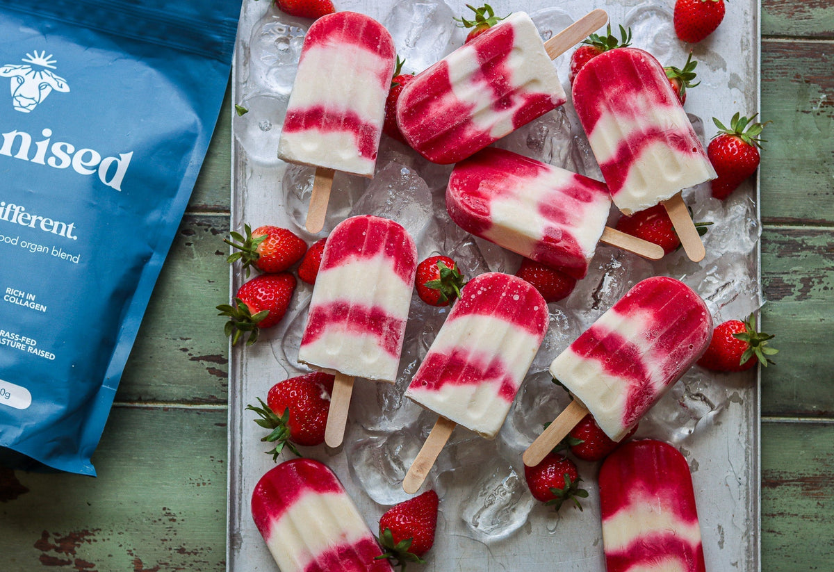 Strawberry Cheesecake Ice Lollies