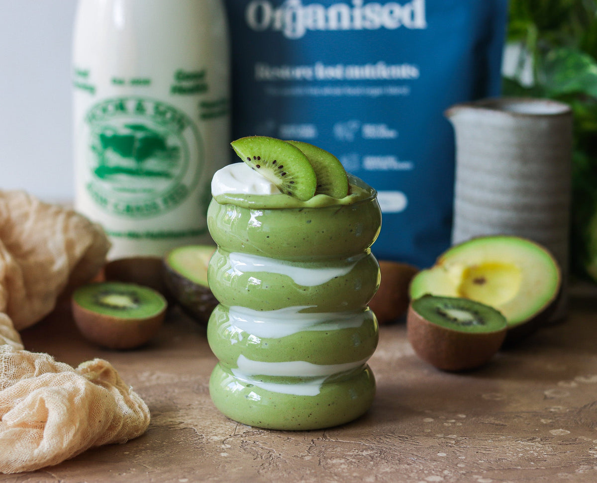 Raw Milk Kiwi & Avocado Smoothie