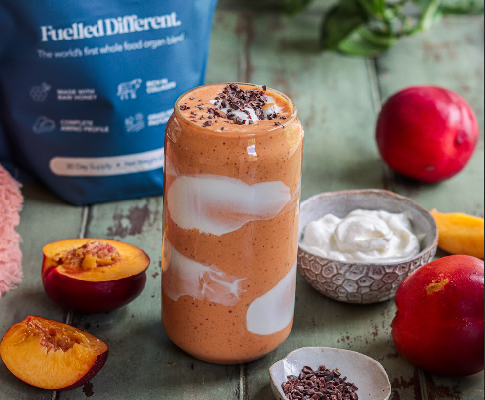 Peaches & Raw Cream Smoothie